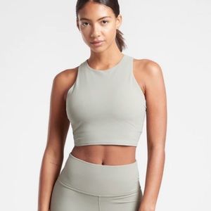 Athleta Conscious Crop in Sage Green